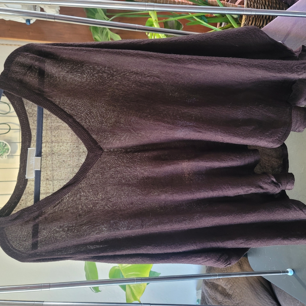 Michael Kors Sheer Brown Camisole